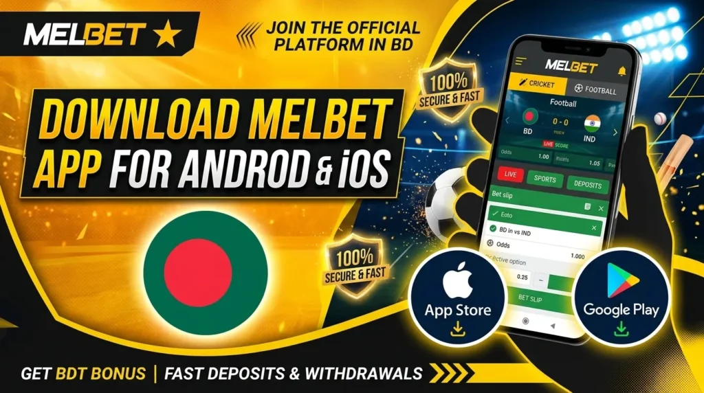 Get the Melbet app and play to win!